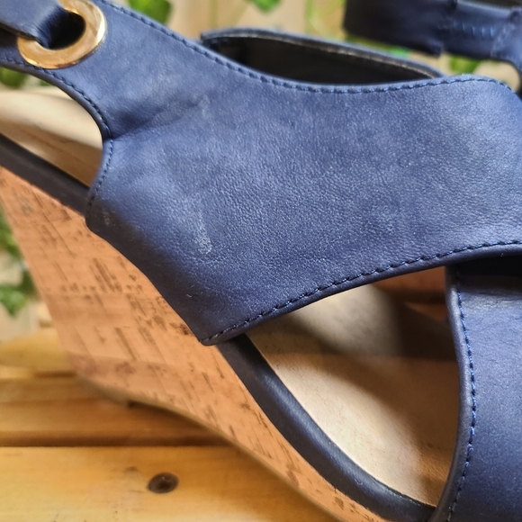 Chelsee Girl Women's Coastal Blue Pleather High Heels Summer Sandals - Picture 5 of 16